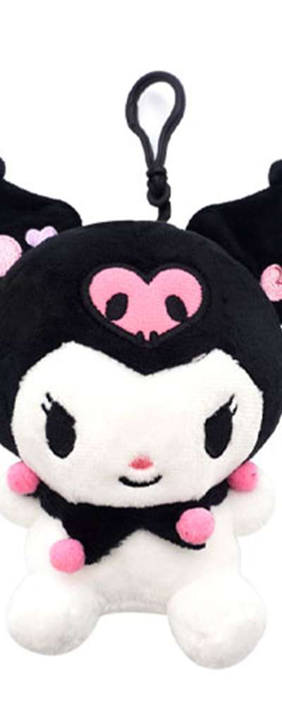 Sanrio Character Kuromi Plush Keychain (Cutie) 502867