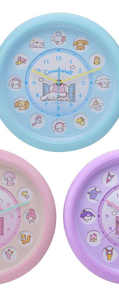 Sanrio Character Round Wall Clock (Day) 155392