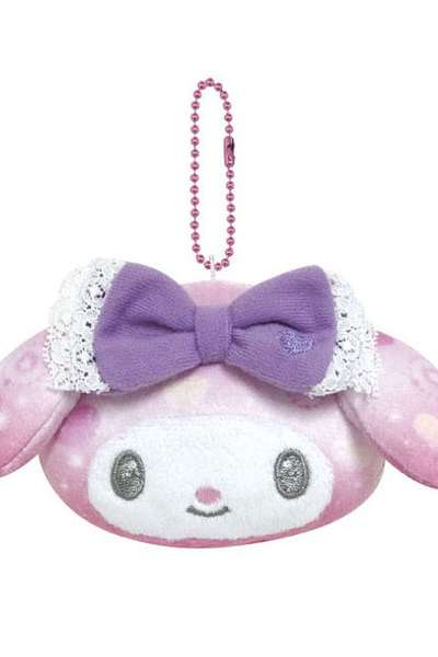 My Melody Face Coin Purse Bag Charm (Umekyu) (Japan) 532017