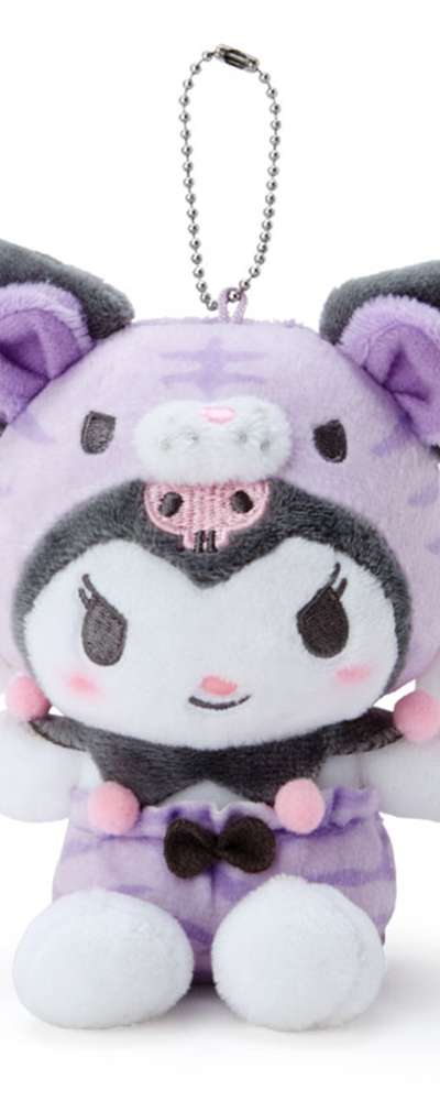 Kuromi Mascot Plush Keychain Bag Charm (Zodiac Tiger)