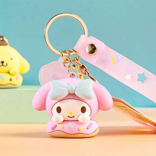 My Melody Donut Figure Keyring Character Key Ring 403046