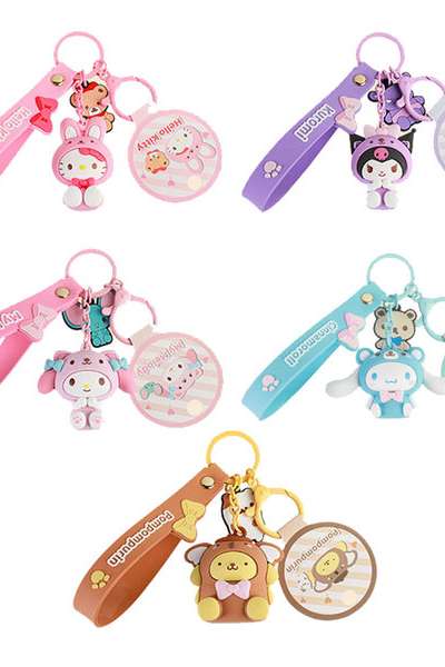 Sanrio Character Animal Costume Figure Keyring 403688