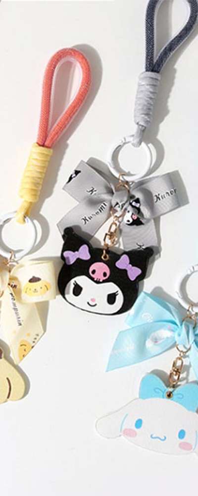 Sanrio Character Face PU Keyring 100094
