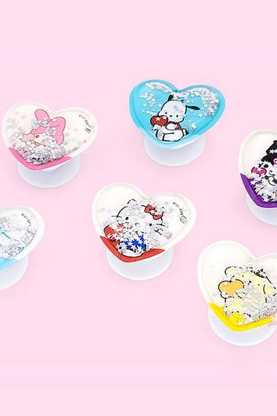 Sanrio Character Glitter Heart Smart Tok Stand Tok (Choose 1) 502331