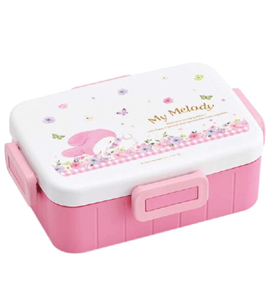 My Melody Character Pastel Blossom Four-Sided Closure Bento Box (Japan) 721205