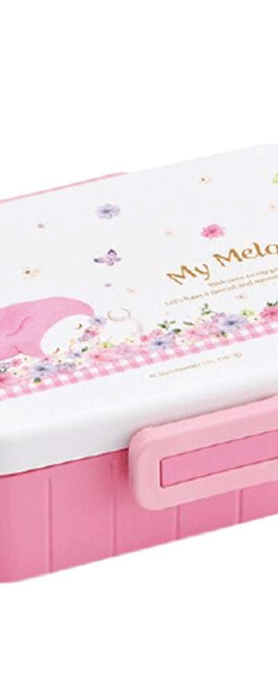 My Melody Character Pastel Blossom Four-Sided Closure Bento Box (Japan) 721205