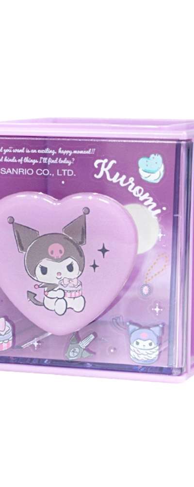 Kuromi Character Heart Mini Storage Box 007346