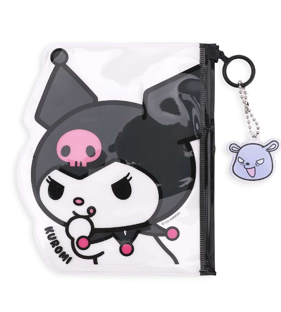 Kuromi Character Transparent Flat Pouch 663431
