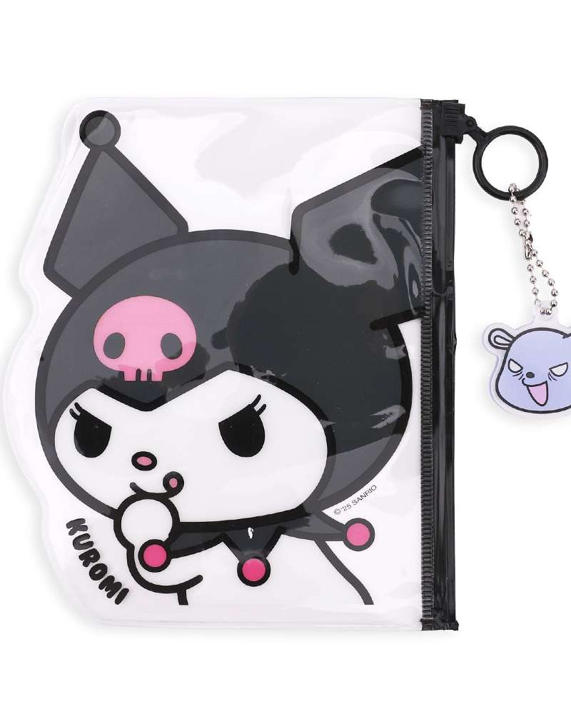 Kuromi Character Transparent Flat Pouch 663431