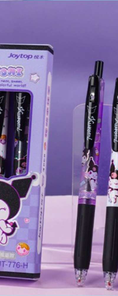 Kuromi Character Neutral Pen 3-Piece Set Ballpoint (Dolly) 858767