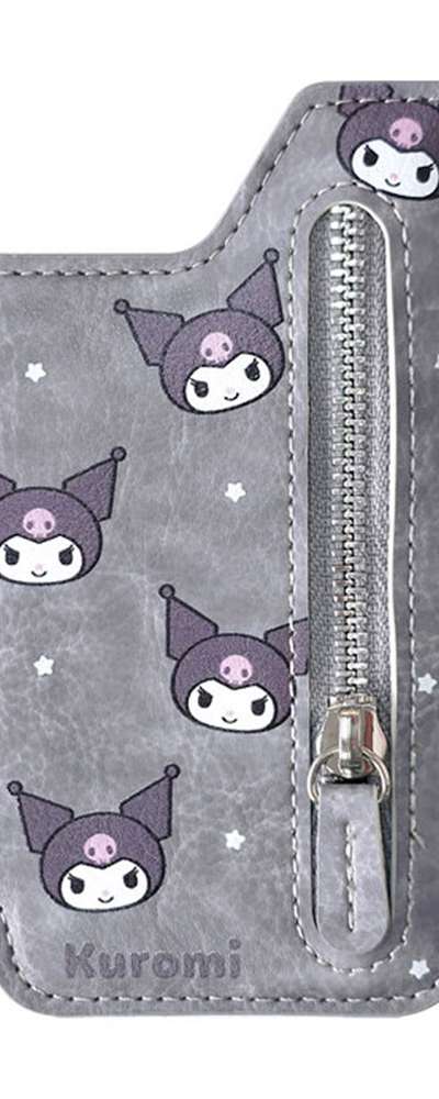 Kuromi Character Adhesive Smartphone Mini Card Wallet 103215
