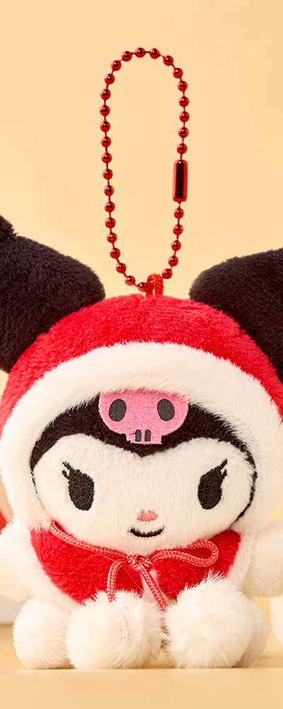 Kuromi Character Cape 8cm Keyring Bag Charm 084446