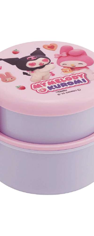 My Melody & Kuromi Character Netflix Circular 2-Tier Bento Box (SKU: 679858)