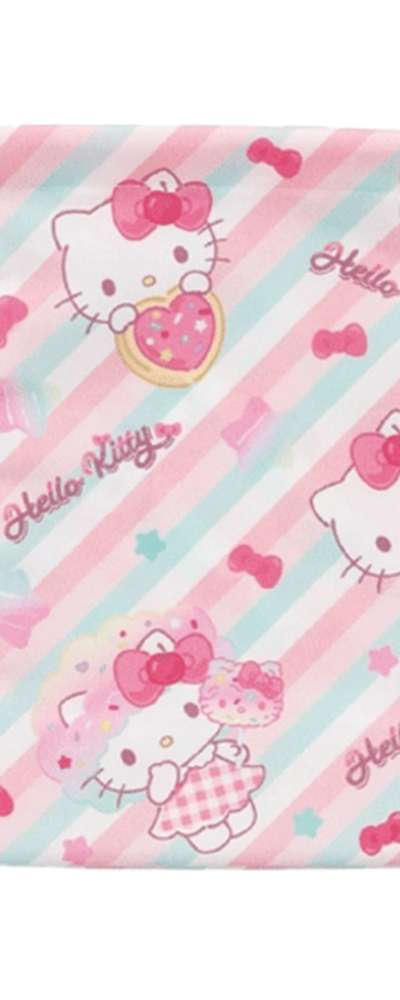 Hello Kitty Character Fancy Cup Drawstring Pouch (Japan) 720550