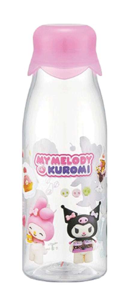 My Melody Kuromi Character Netflix Milk Bottle-Shaped Clear Bottle Water Bottle (Japan) 679896