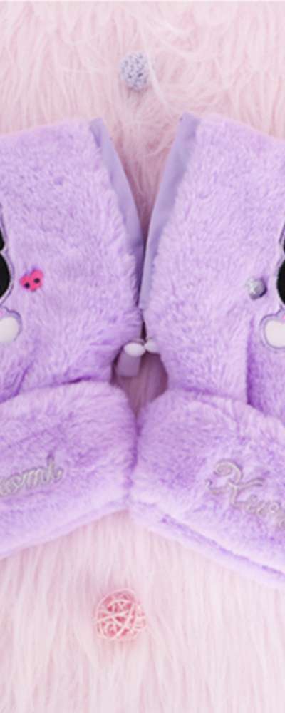 Badtz-Maru Character Kick Scooter Fur Winter Gloves 787684