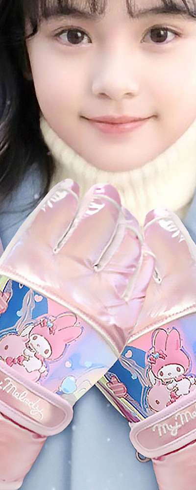My Melody Character Aurora Winter Gloves Kids Gloves