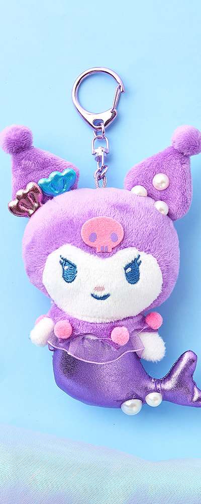 Kuromi Character Mermaid 10cm Keyring Bag Charm 071160