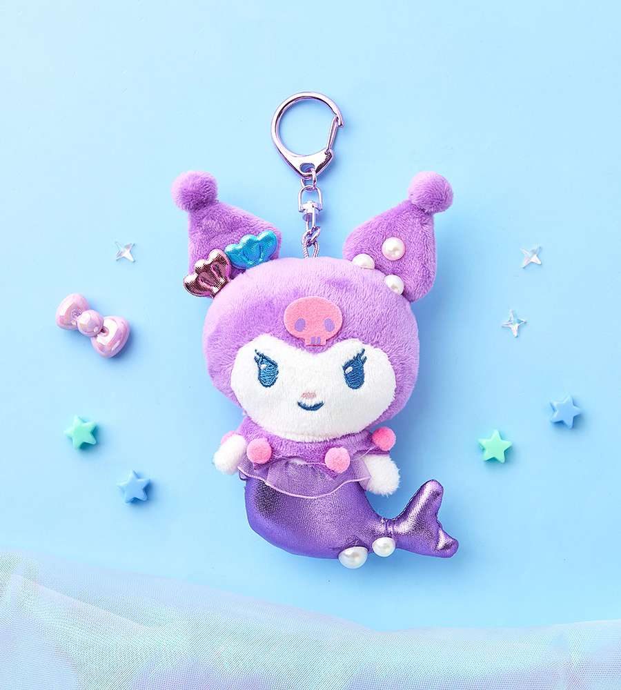 Kuromi Character Mermaid 10cm Keyring Bag Charm 071160
