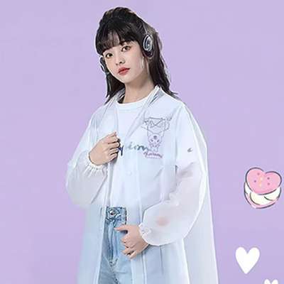 サンリオ クロミ キャラクター 大人用 使い捨てレインコート 107962