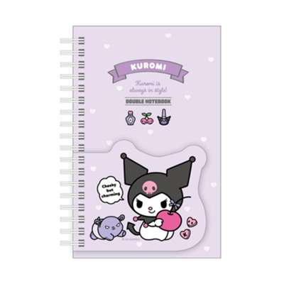 Kuromi Character Double Notebook Notepad 661093