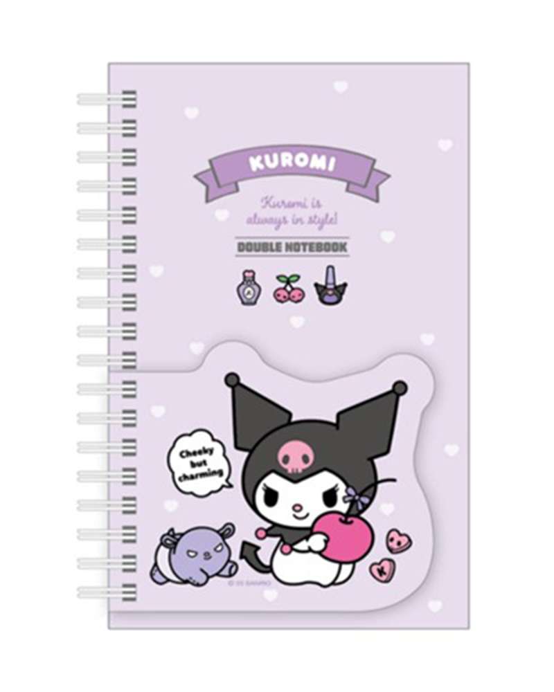 Kuromi Character Double Notebook Notepad 661093