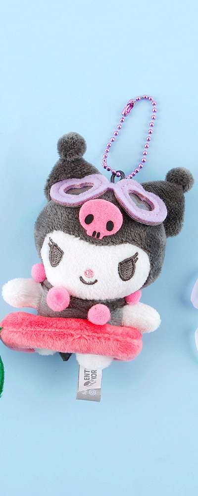 サンリオ クロミ キャラクター サマー 8cm キーリング バッグチャーム 082299