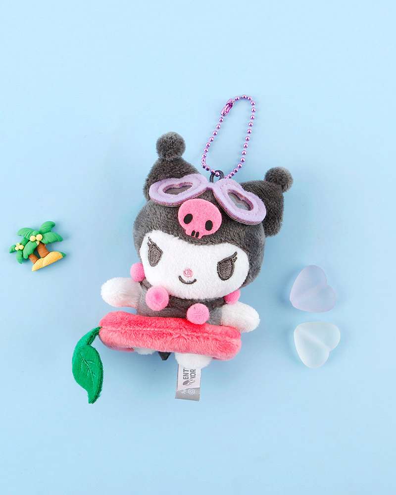 Kuromi Character Summer 8cm Keyring Bag Charm 082299