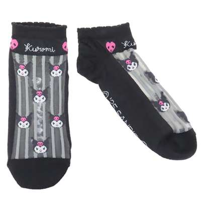 Kuromi Character Sheer Ankle Socks (Import) 354135