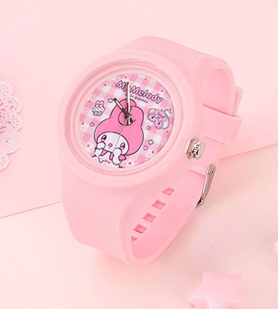 My Melody Character Silicone Band Analog Wristwatch 783389