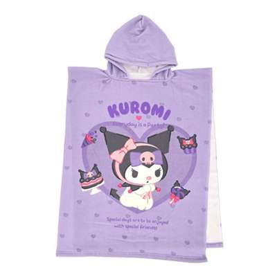 Kuromi Character Cute Hooded Shower Robe Beach Robe 622396