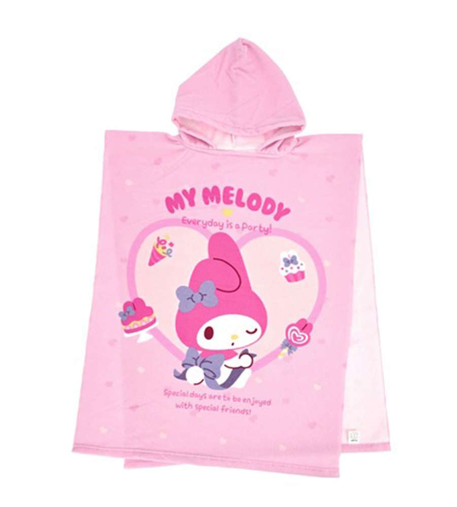 My Melody Character Cute Hooded Shower Robe Beach Robe 622389