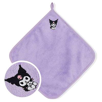 Kuromi Character Embroidered Hand Towel Handkerchief 634332