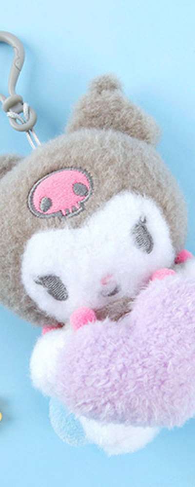 Kuromi Character Heart Angel 12cm Plush Keyring Bag Charm 082084