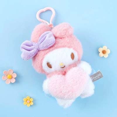 My Melody Character Heart Angel 12cm Plush Keyring Bag Charm 082077