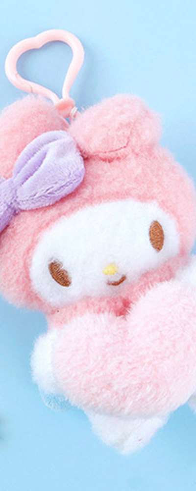 My Melody Character Heart Angel 12cm Plush Keyring Bag Charm 082077