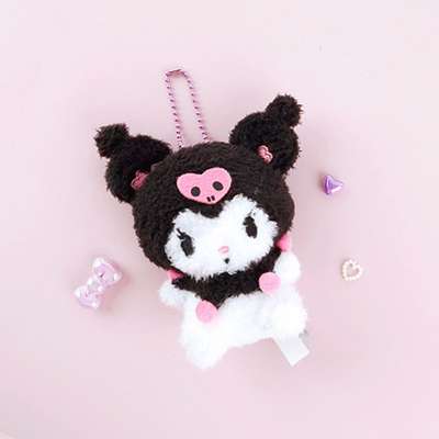 Kuromi Character Cutie 8cm Plush Keyring Bag Charm 509064