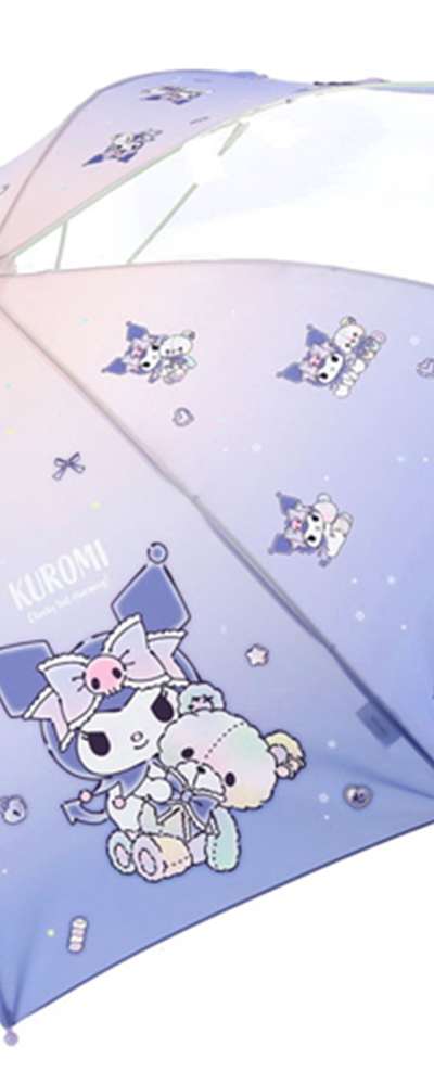 Kuromi Character Pastel Clear Umbrella 53cm 628374