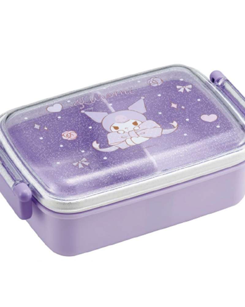 Kuromi Character Big Ribbon Single-Tier Dome Square Lunch Box (686634)
