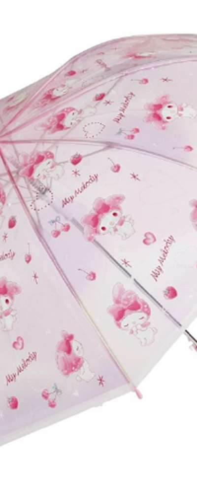 My Melody Love Love Character Kids 55cm POE Transparent Umbrella (Japan) 631788