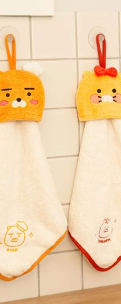 Kakao Friends Ryan and Choonsik Character Kitchen Hand Towel 2-Piece Set 197441