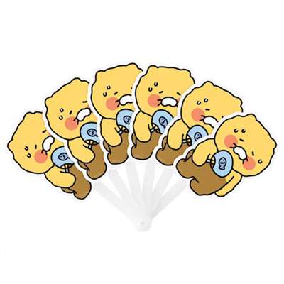 Kakao Friends Choonsik Character Summer Folding Fan 192262