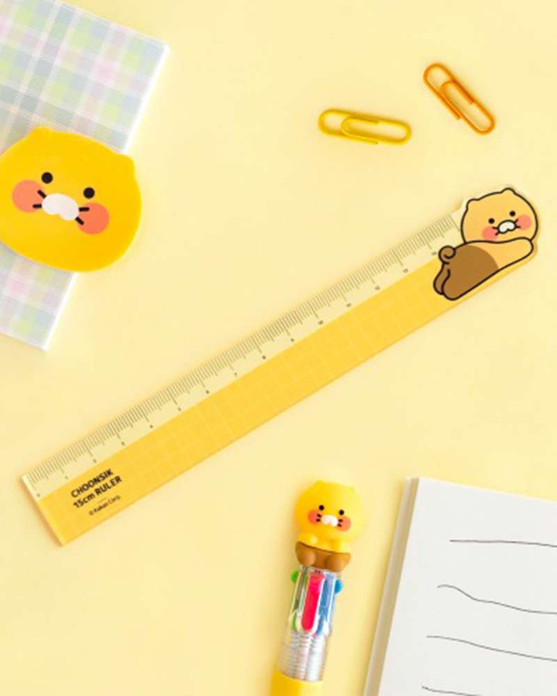Kakao Friends Choonsik Character 16cm Ruler 4-Piece Set 205542
