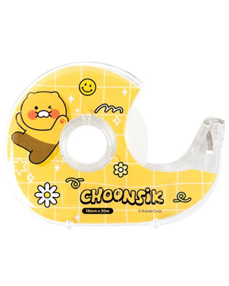 Kakao Friends Choonsik Character Clear Tape Cutter Set (Say Cheese) 205238