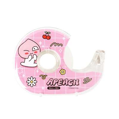 Kakao Friends Apeach Character Clear Tape Cutter Set (Say Cheese) 205252