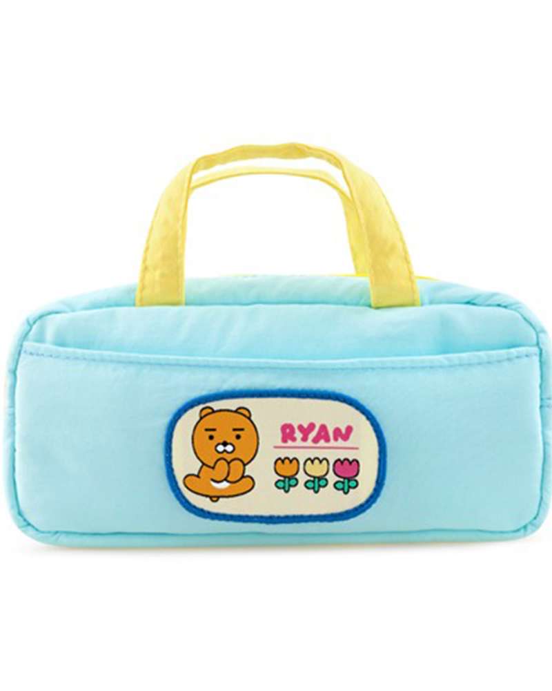 Kakao Friends Ryan Character Handle Plush Pencil Pouch (Say Cheese) 205344