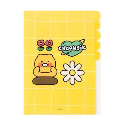 Kakao Friends Choonsik Character 5-Pocket File (Say Cheese) 205023