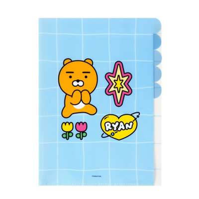 Kakao Friends Ryan Character 5-Pocket File (Say Cheese) 205030