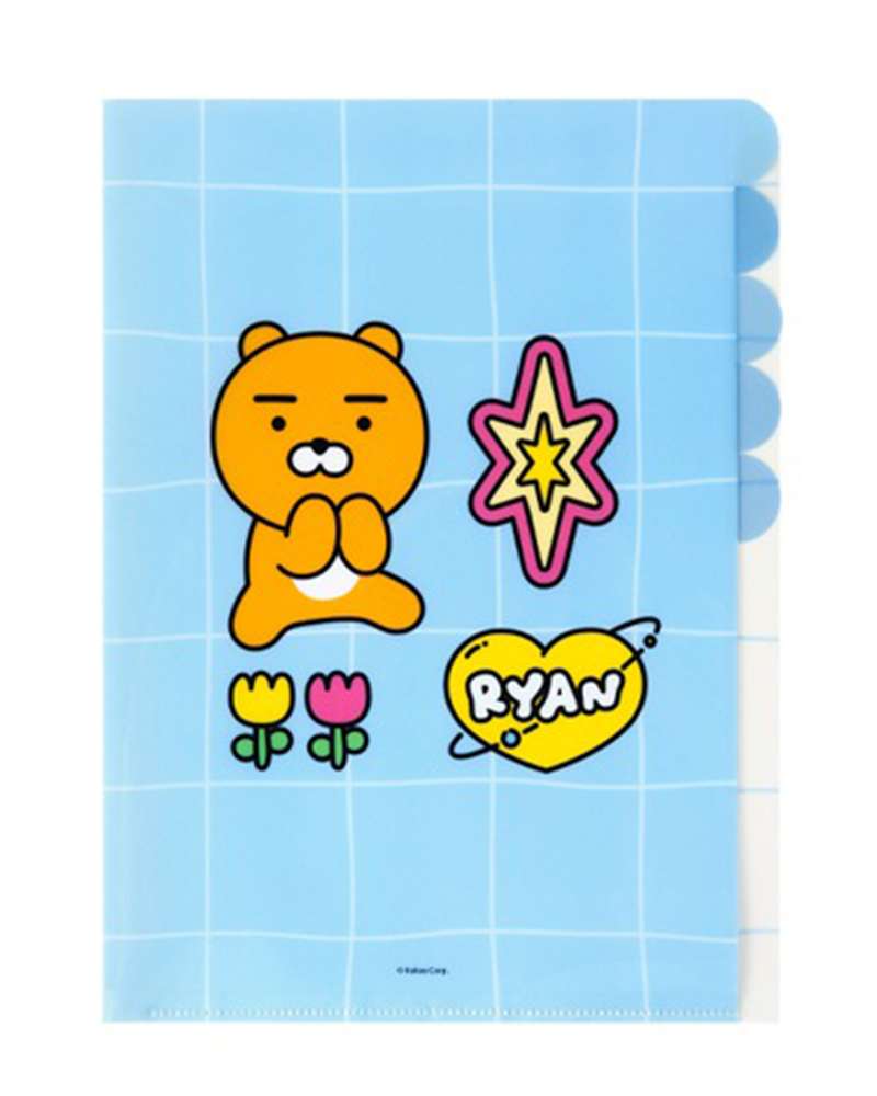 Kakao Friends Ryan Character 5-Pocket File (Say Cheese) 205030