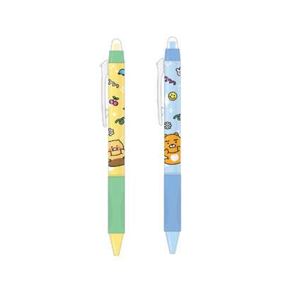 Kakao Friends Choonsik and Ryan Character Erasable Pen 2-Pack Set (Say Cheese) 205122